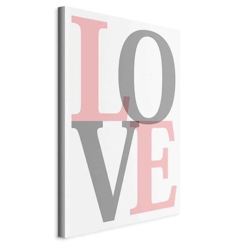 ⁨Obraz - Szara miłość (1-częściowy) pionowy (rozmiar 80x120, wykończenie Na płótnie włoskim)⁩ w sklepie Wasserman.eu