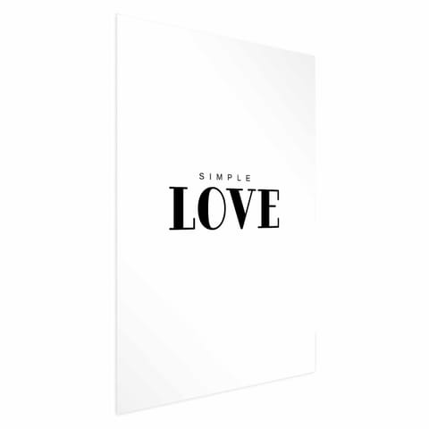⁨Plakat - Simple Love (rozmiar 29.7x42, wykończenie Bez ramy)⁩ w sklepie Wasserman.eu
