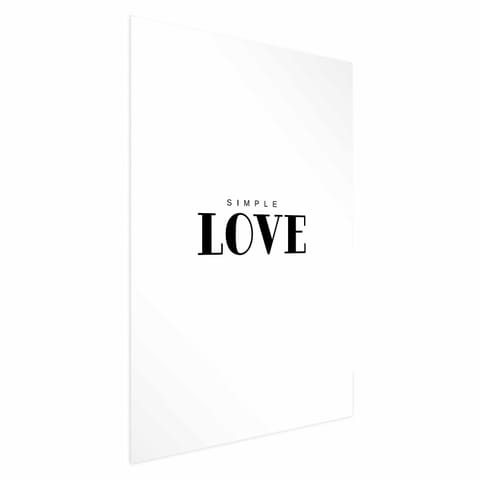⁨Plakat - Simple Love (rozmiar 40x60, wykończenie Bez ramy z marginesem)⁩ w sklepie Wasserman.eu