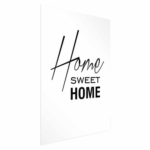 ⁨Plakat - Black and White: Home Sweet Home (rozmiar 21x30, wykończenie Bez ramy)⁩ w sklepie Wasserman.eu