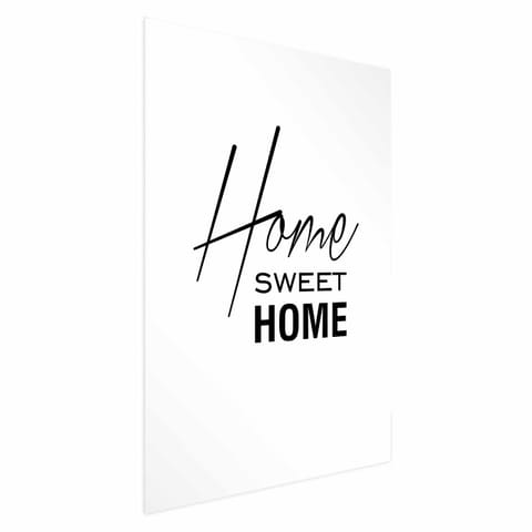 ⁨Plakat - Black and White: Home Sweet Home (rozmiar 40x60, wykończenie Bez ramy z marginesem)⁩ w sklepie Wasserman.eu