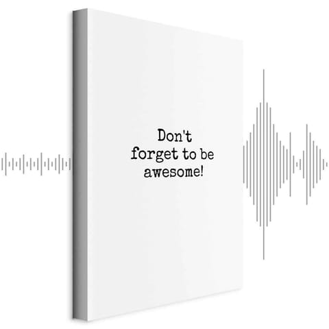 ⁨Obraz - Don't Forget to Be Awesome! (1-częściowy) pionowy (rozmiar 20x30, wykończenie Akustyczny)⁩ w sklepie Wasserman.eu