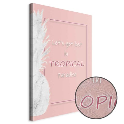 ⁨Obraz - Let's Get Lost in Tropical Paradise (1-częściowy) pionowy (rozmiar 20x30, wykończenie Premium Print)⁩ w sklepie Wasserman.eu