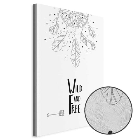 ⁨Obraz - Wild and Free (1-częściowy) pionowy (rozmiar 60x90, wykończenie Premium Print)⁩ w sklepie Wasserman.eu