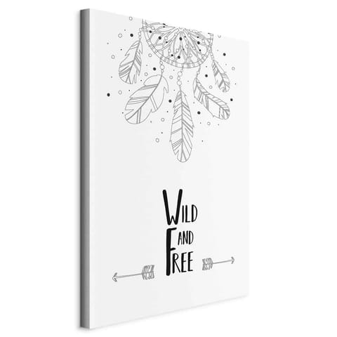 ⁨Obraz - Wild and Free (1-częściowy) pionowy (rozmiar 80x120, wykończenie Na płótnie włoskim)⁩ w sklepie Wasserman.eu