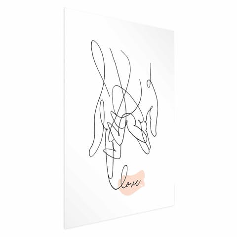 ⁨Plakat - Splątane uczucie (rozmiar 60x90, wykończenie Bez ramy z marginesem)⁩ w sklepie Wasserman.eu