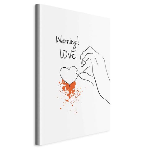 Image - Warning! Love (1-piece) vertical (size 40x60) at Wasserman.eu