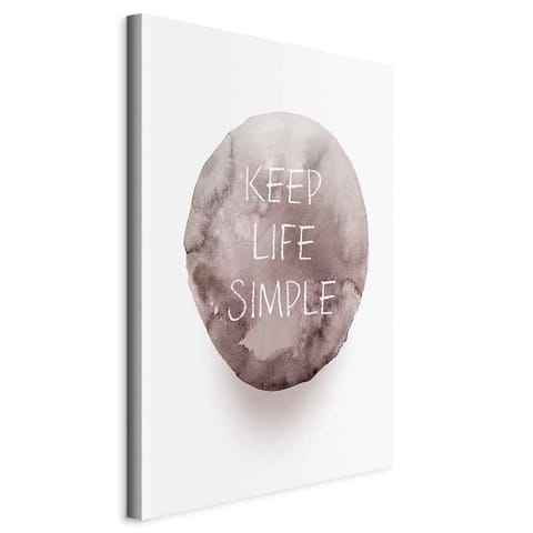 ⁨Image - Keep Life Simple (1-piece) vertical (size 60x90)⁩ at Wasserman.eu