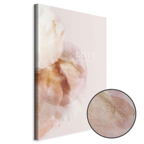 ⁨Obraz - Love Yourself (1-częściowy) pionowy (rozmiar 20x30, wykończenie Premium Print)⁩ w sklepie Wasserman.eu