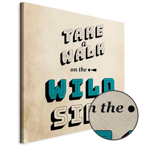 ⁨Obraz - Take Walk on the Wild Side (1-częściowy) kwadrat (rozmiar 40x40, wykończenie Premium Print)⁩ w sklepie Wasserman.eu