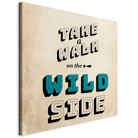 ⁨Obraz - Take Walk on the Wild Side (1-częściowy) kwadrat (rozmiar 40x40, wykończenie Standard)⁩ w sklepie Wasserman.eu