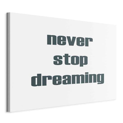 ⁨Image - Never Stop Dreaming (1-piece) wide (size 90x60)⁩ at Wasserman.eu