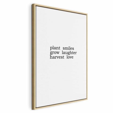 ⁨Obraz - Plony miłości (1-częściowy) pionowy (rozmiar 80x120, wykończenie W ramie drewnianej naturalnej)⁩ w sklepie Wasserman.eu