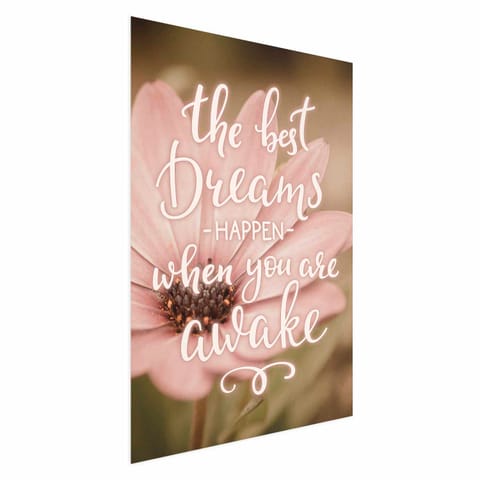 ⁨Plakat - The best dreams happen when you are awake (rozmiar 60x90, wykończenie Bez ramy)⁩ w sklepie Wasserman.eu
