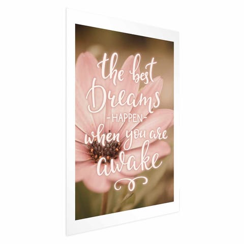 ⁨Plakat - The best dreams happen when you are awake (rozmiar 29.7x42, wykończenie Bez ramy z marginesem)⁩ w sklepie Wasserman.eu