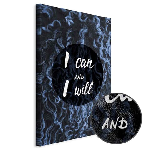 ⁨Obraz - I can and I will (1-częściowy) pionowy (rozmiar 40x60, wykończenie Premium Print)⁩ w sklepie Wasserman.eu