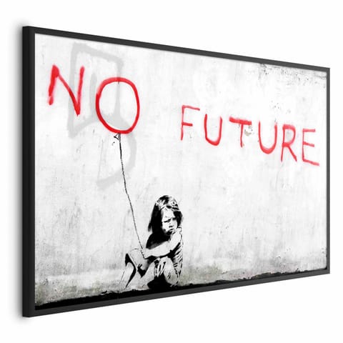 ⁨Plakat - Bez przyszłości (rozmiar 30x21, wykończenie Rama czarna)⁩ w sklepie Wasserman.eu