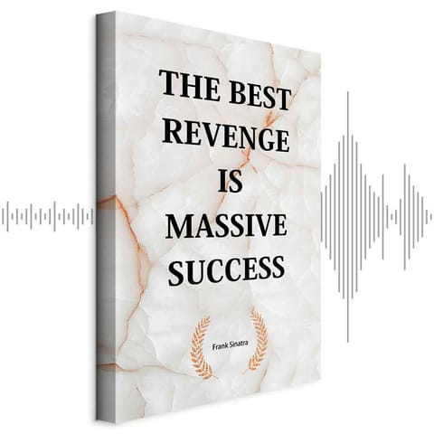 ⁨Obraz - The Best Revenge Is Massive Success (1-częściowy) pionowy (rozmiar 80x120, wykończenie Akustyczny)⁩ w sklepie Wasserman.eu