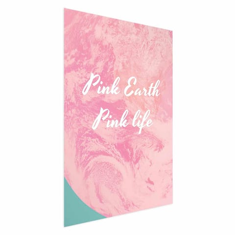 ⁨Plakat - Pink Earth, Pink Life (rozmiar 21x30, wykończenie Bez ramy)⁩ w sklepie Wasserman.eu