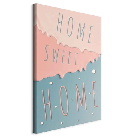 ⁨Picture - Subtitles: Home Sweet Home (1-piece) vertical (size 60x90)⁩ at Wasserman.eu