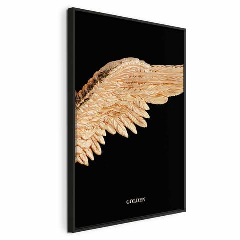 ⁨Obraz - Lekkość istnienia (1-częściowy) pionowy (rozmiar 80x120, wykończenie W ramie drewnianej czarnej)⁩ w sklepie Wasserman.eu