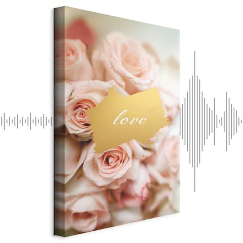 ⁨Obraz - Jedno uczucie (1-częściowy) pionowy (rozmiar 60x90, wykończenie Akustyczny)⁩ w sklepie Wasserman.eu