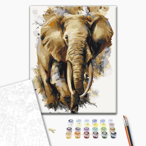 ⁨Obraz do samodzielnego malowania - Piękny olbrzym (rozmiar 40x50, wykończenie )⁩ w sklepie Wasserman.eu