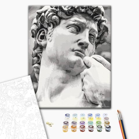 ⁨Obraz do samodzielnego malowania - Rzeźba (rozmiar 40x50, wykończenie )⁩ w sklepie Wasserman.eu