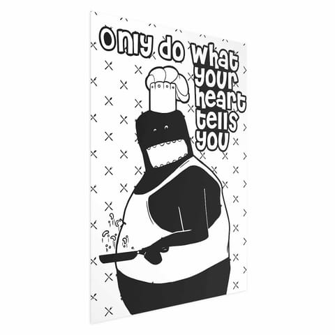 ⁨Plakat - Only do what your heart tells you (rozmiar 60x90, wykończenie Bez ramy)⁩ w sklepie Wasserman.eu