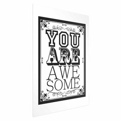 ⁨Plakat - You are awesome (rozmiar 21x30, wykończenie Bez ramy)⁩ w sklepie Wasserman.eu