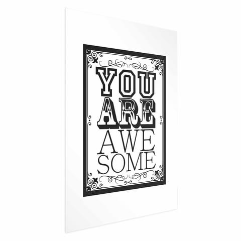 ⁨Plakat - You are awesome (rozmiar 21x30, wykończenie Bez ramy z marginesem)⁩ w sklepie Wasserman.eu