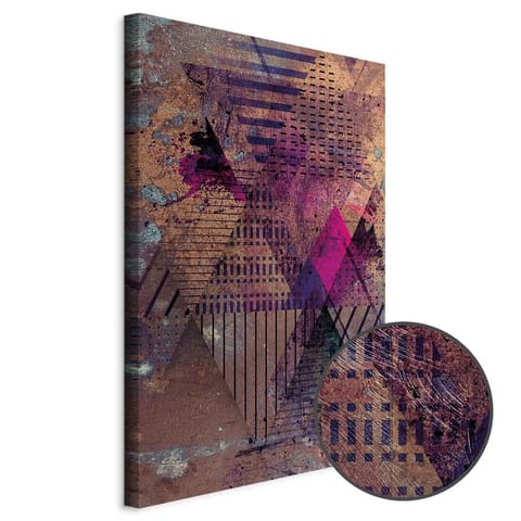 ⁨Obraz - Miodowa abstrakcja (1-częściowy) pionowy (rozmiar 20x30, wykończenie Premium Print)⁩ w sklepie Wasserman.eu