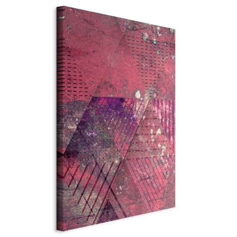 ⁨Obraz - Karmazynowa abstrakcja (1-częściowy) pionowy (rozmiar 20x30, wykończenie Standard)⁩ w sklepie Wasserman.eu