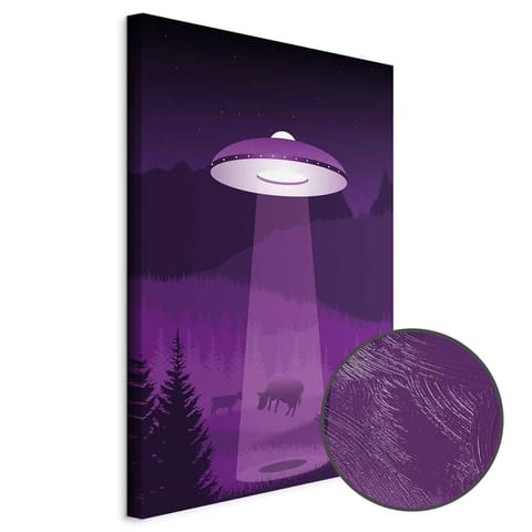 ⁨Obraz - Ufo (1-częściowy) pionowy (rozmiar 80x120, wykończenie Premium Print)⁩ w sklepie Wasserman.eu
