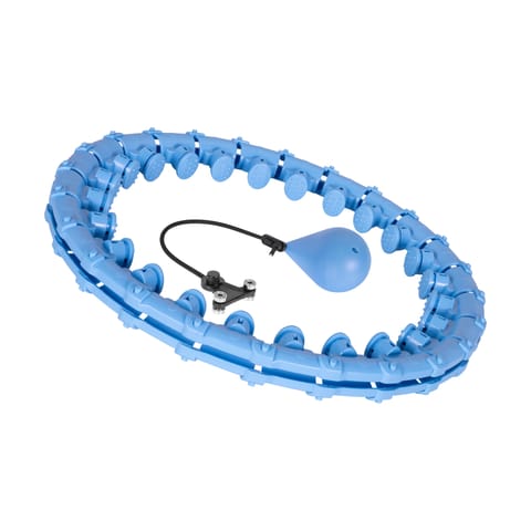 ⁨Smart Hula Hop odchudzające koło z wypustkami i obciążeniem 50cm, niebieskie, REBEL ACTIVE⁩ w sklepie Wasserman.eu