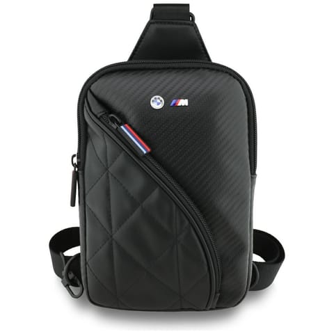 ⁨Torebka na telefon BMW Carbon            Pocket&Metal Logo Crossbody czarny⁩ w sklepie Wasserman.eu