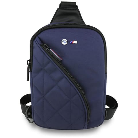 ⁨Torebka na telefon BMW Nylon             Pocket&Metal Logo Crossbody granatowy⁩ w sklepie Wasserman.eu