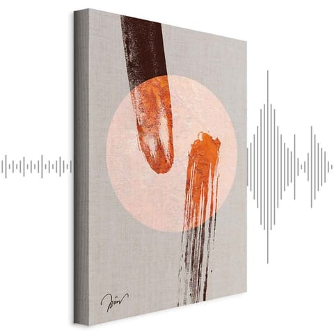 ⁨Obraz - Dwie komety (1-częściowy) pionowy (rozmiar 60x90, wykończenie Akustyczny)⁩ w sklepie Wasserman.eu