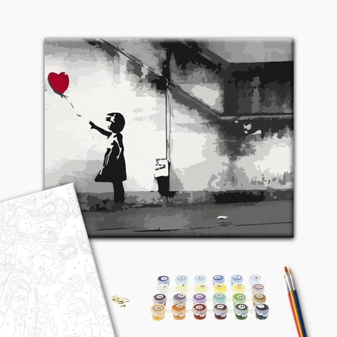 ⁨Obraz do samodzielnego malowania - Ulotna miłość (rozmiar 50x40, wykończenie )⁩ w sklepie Wasserman.eu