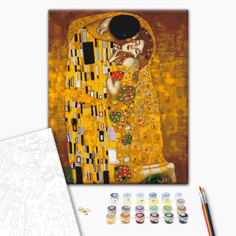 Self-painting - Klimt: Kiss (size 40x60) at Wasserman.eu