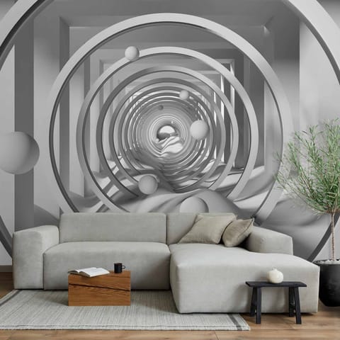 ⁨Wall mural - Geometric depth (size 250x175)⁩ at Wasserman.eu