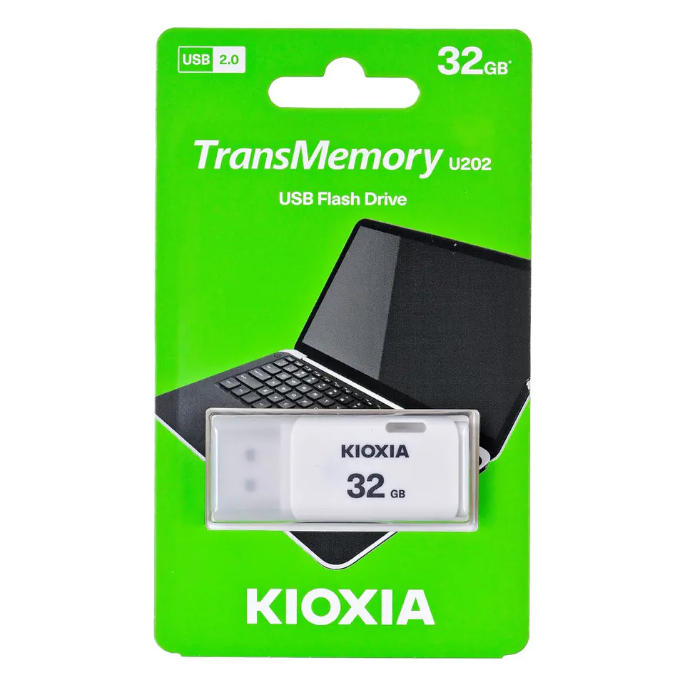 ⁨Kioxia TransMemory U202 USB flash drive 32 GB USB Type-A 2.0 White⁩ at Wasserman.eu