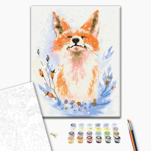 Self-painting - Dreamy fox (size 40x60) at Wasserman.eu