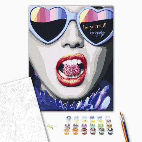 Self-painting - Be Yourself Everyday (size 40x60) at Wasserman.eu