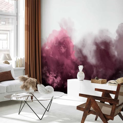 ⁨Wall mural - Watercolor variation - red (size 150x105)⁩ at Wasserman.eu