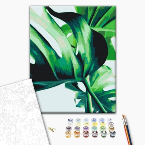 Self-painting - Monstera Adanson (size 40x60) at Wasserman.eu