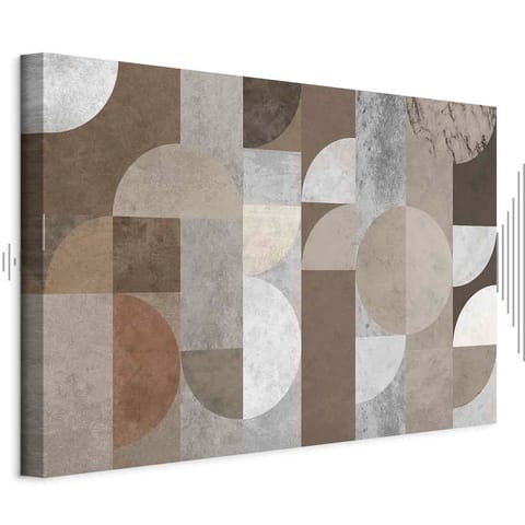 ⁨Obraz - Taniec figur (1-częściowy) szeroki (rozmiar 120x80, wykończenie Akustyczny)⁩ w sklepie Wasserman.eu