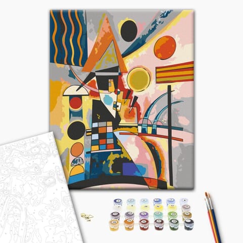 Self-painting - Vasily Kandinsky: Swinging (size 40x60) at Wasserman.eu