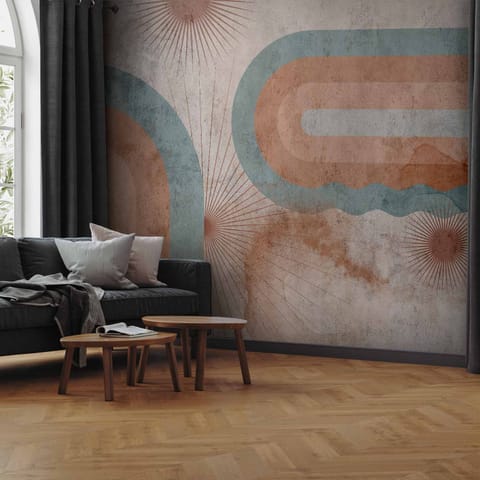 ⁨Wall mural - Three suns (size 100x70)⁩ at Wasserman.eu