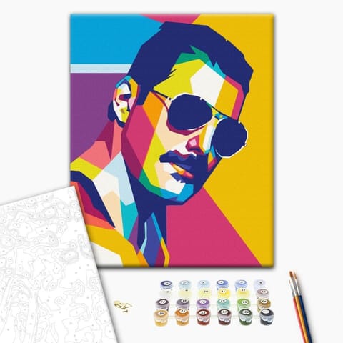 Self-painting - Colorful Freddie (size 40x60) at Wasserman.eu